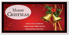 Christmas Holiday Mistletoe Jingle Bells Cards  8